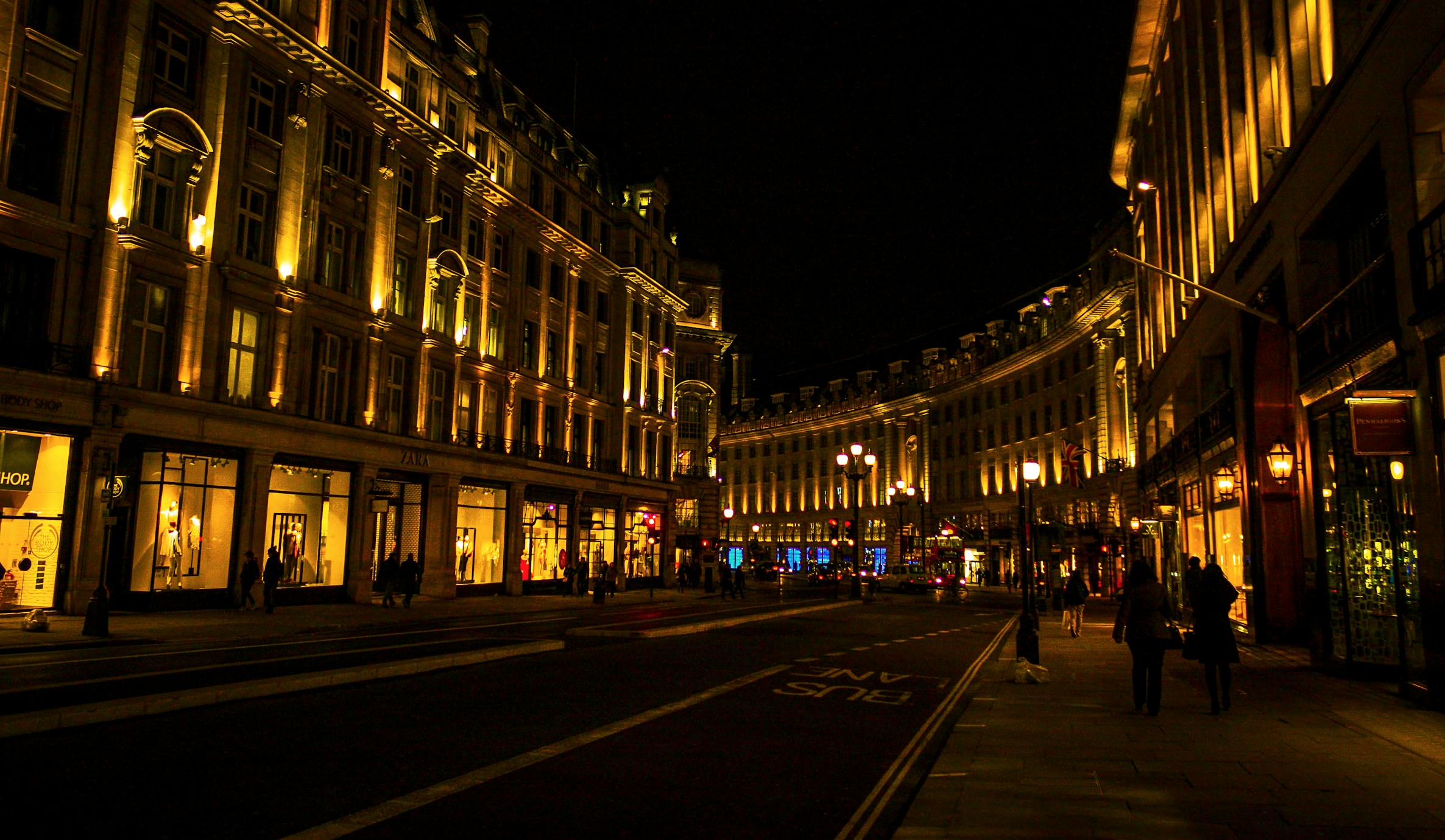 London street at night